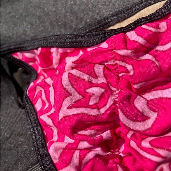 Micro Scrunch Bum Bikini in Pink and Black - Picture 5 of 5